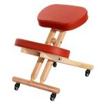 Ergonomic Wooden Foldable Kneeling Chair – Cinnamon