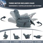 Heat & Massage Lift Recliner Chair for Seniors