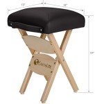 Wooden Folding Stool for Massage and Spa Use