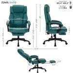 Ergonomic Massage Office Chair with Foot Rest