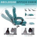 Ergonomic Massage Office Chair with Foot Rest