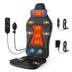 Portable Back Massager with Heat and Vibration