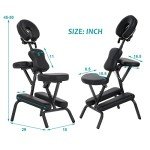 Portable Adjustable Massage Chair with Face Cradle