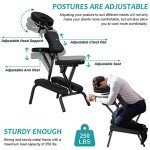 Portable Adjustable Massage Chair with Face Cradle