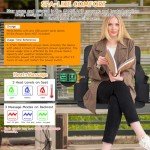 Heated Massage Stadium Seat with Back Support