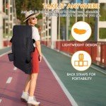 Heated Massage Stadium Seat with Back Support