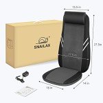 Snailax Shiatsu Back Massager Seat Cushion with Heat