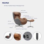 Nouhaus Classic Shiatsu Massage Chair with Ottoman