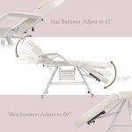 LUXMARS Adjustable Facial & Massage Chair - White