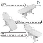 LUXMARS Adjustable Facial & Massage Chair - White