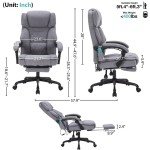 Ergonomic Heat & Vibration Massage Office Chair