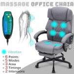 Ergonomic Heat & Vibration Massage Office Chair