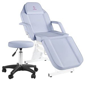 Adjustable Facial and Tattoo Chair with Stool