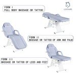 Adjustable Facial and Tattoo Chair with Stool