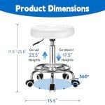 Adjustable 360° Rolling Massage Stool Chair