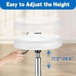 Adjustable 360° Rolling Massage Stool Chair