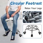 Adjustable 360° Rolling Massage Stool Chair