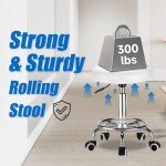 Adjustable 360° Rolling Massage Stool Chair