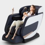 4D Full Body Zero Gravity Massage Chair (Blue-White)