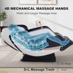4D Full Body Zero Gravity Massage Chair (Blue-White)