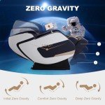 4D Full Body Zero Gravity Massage Chair (Blue-White)