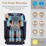 4D Full Body Zero Gravity Massage Chair (Blue-White)