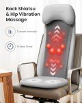 Comfier Shiatsu Back Massager with Heat & Vibration