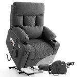 Massage Recliner Chair with Footrest for Elderly