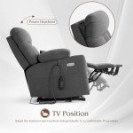 Massage Recliner Chair with Footrest for Elderly