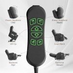 Massage Recliner Chair with Footrest for Elderly