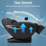 MYNTA Full Body Shiatsu Massage Chair - Black
