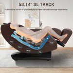 MYNTA 2025 Brown Full Body Shiatsu Massage Chair