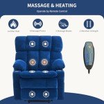 Dual Motor Electric Lift Recliner with Massage