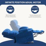 Dual Motor Electric Lift Recliner with Massage