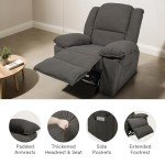 FLEXISPOT Massage Rocker Recliner Chair with Heat