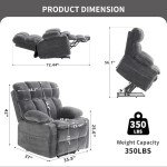 Power Lift Massage Recliner Chair for Seniors