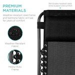 Adjustable Steel Mesh Zero Gravity Lounge Chairs Set