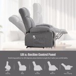 Oversized Massage Lift Recliner Chair for Elderly
