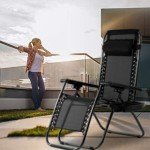 Zero Gravity Lounge Chairs with Pillows & Cup Holders