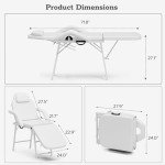 Portable Adjustable Massage Table with Storage Bag