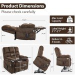 Triple Motor Zero Gravity Power Lift Recliner