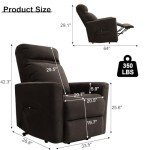 3D Kneading Massage Lift Recliner Chair for Small Spaces