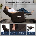 3D Kneading Massage Lift Recliner Chair for Small Spaces
