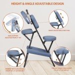 Portable 4-Inch Foam Massage Chair with Face Cradle