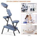 Portable 4-Inch Foam Massage Chair with Face Cradle
