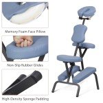 Portable 4-Inch Foam Massage Chair with Face Cradle