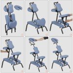 Portable 4-Inch Foam Massage Chair with Face Cradle