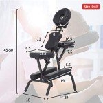 Portable Foldable Massage Chair with Adjustable Face Cradle