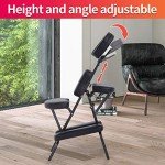 Portable Foldable Massage Chair with Adjustable Face Cradle