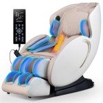 3D Zero Gravity Full Body Massage Chair - Beige Gold
